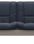 Paloma Leather Oxford Blue and Whitewash Base | Stressless Buckingham 2-Seater Low Back Sofa | Valley Ridge Furniture