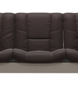 Paloma Leather Chocolate and Whitewash Base | Stressless Buckingham 3-Seater Low Back Sofa | Valley Ridge Furniture