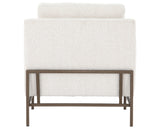 Knoll Natural Fabric with Aged Bronze Iron | Vanna Chair | Valley Ridge Furniture