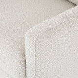 Knoll Natural Fabric with Aged Bronze Iron | Vanna Chair | Valley Ridge Furniture