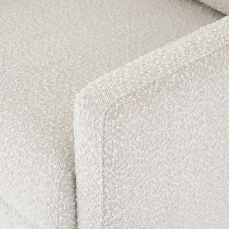 Knoll Natural Fabric with Aged Bronze Iron | Vanna Chair | Valley Ridge Furniture