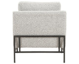 Knoll Domino Fabric with Carbon Ebony Iron | Vanna Chair | Valley Ridge Furniture