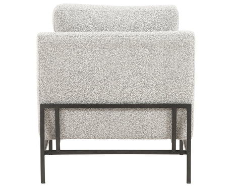 Knoll Domino Fabric with Carbon Ebony Iron | Vanna Chair | Valley Ridge Furniture