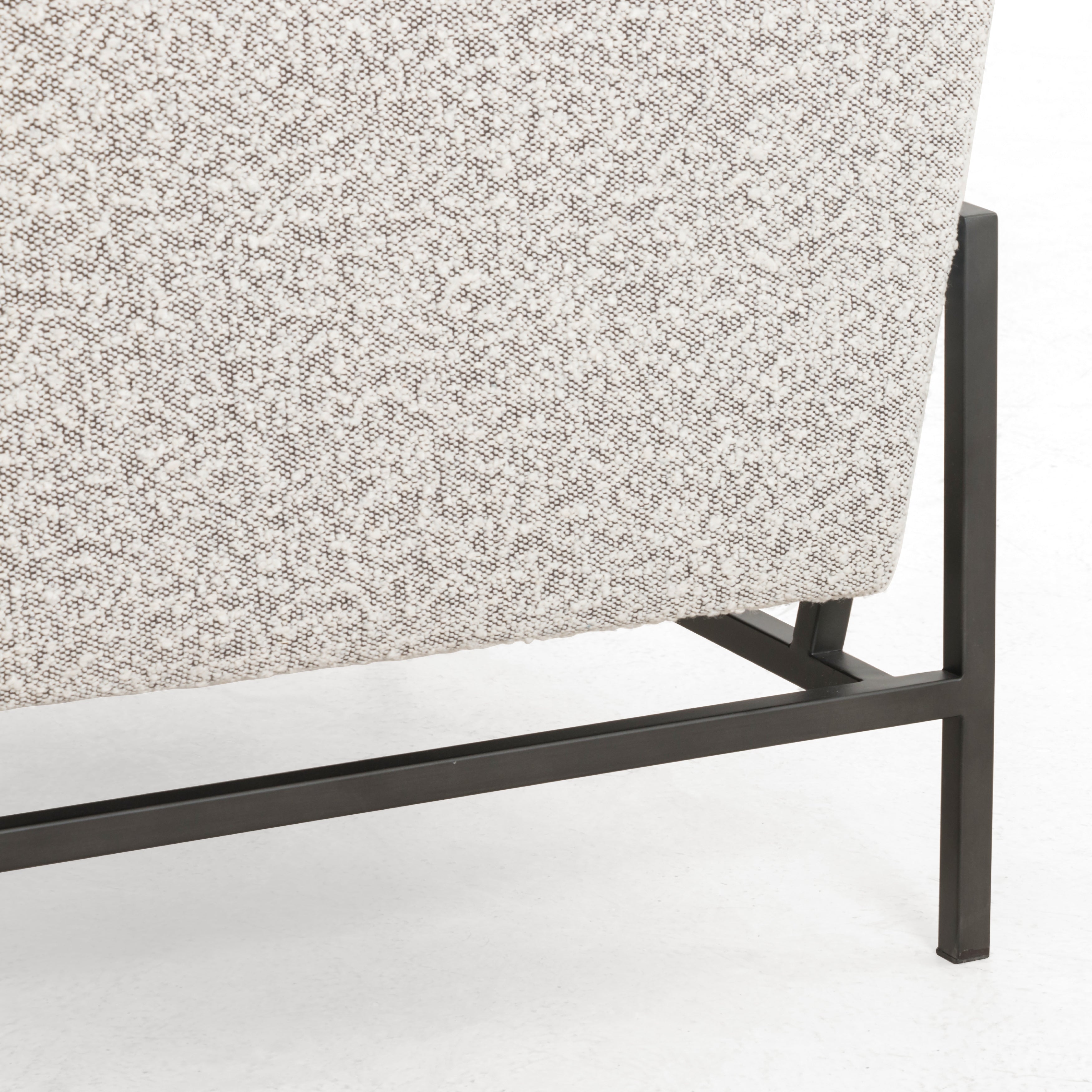 Knoll Domino Fabric with Carbon Ebony Iron | Vanna Chair | Valley Ridge Furniture