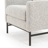 Knoll Domino Fabric with Carbon Ebony Iron | Vanna Chair | Valley Ridge Furniture