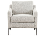 Knoll Domino Fabric with Carbon Ebony Iron | Vanna Chair | Valley Ridge Furniture