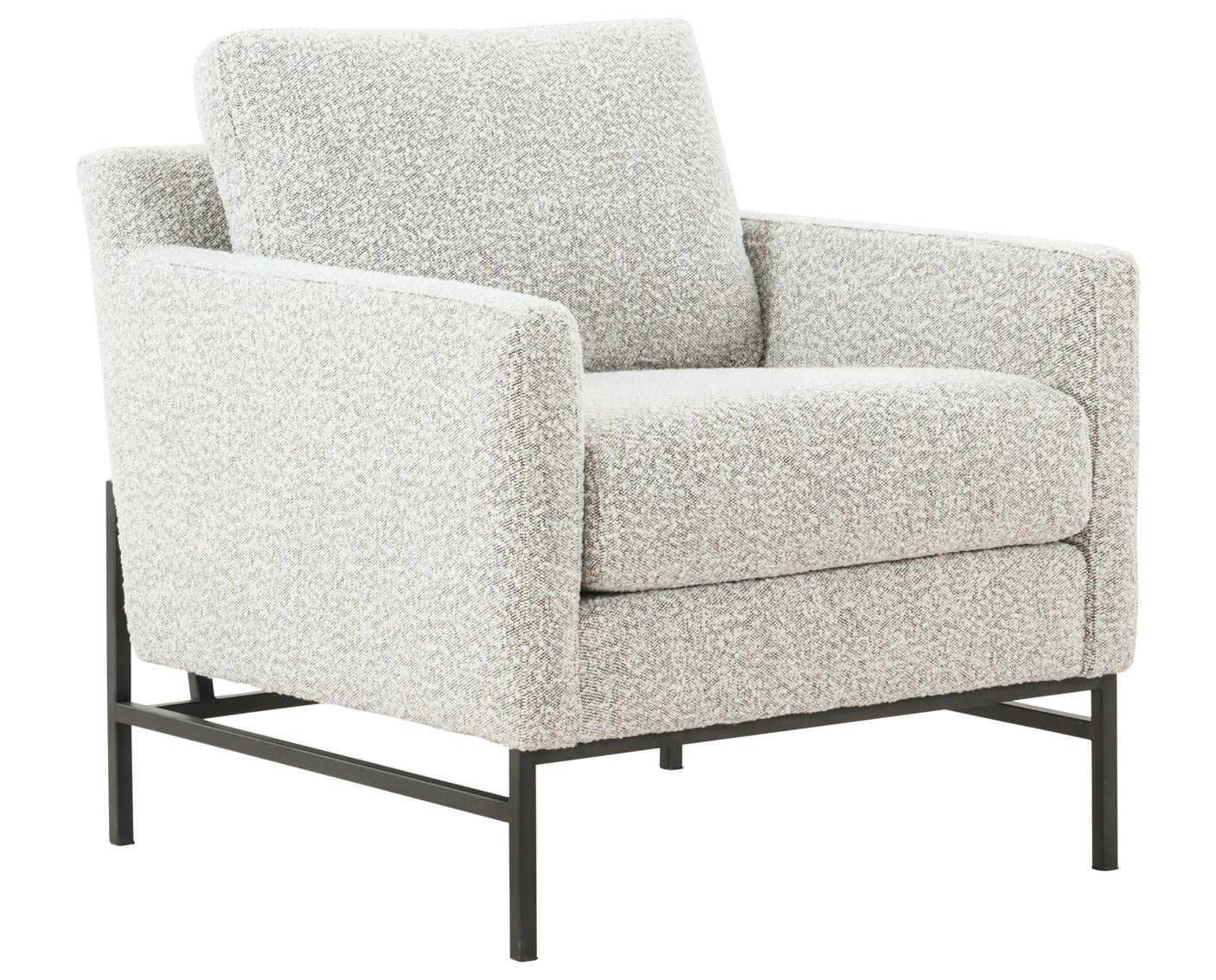 Knoll Domino Fabric with Carbon Ebony Iron | Vanna Chair | Valley Ridge Furniture