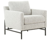 Knoll Domino Fabric with Carbon Ebony Iron | Vanna Chair | Valley Ridge Furniture