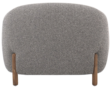 Capri Ebony Fabric with Distressed Natural Parawood | Lyla Chair | Valley Ridge Furniture