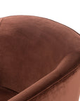 Burnt Auburn Velvet Fabric | Fae Chair | Valley Ridge Furniture