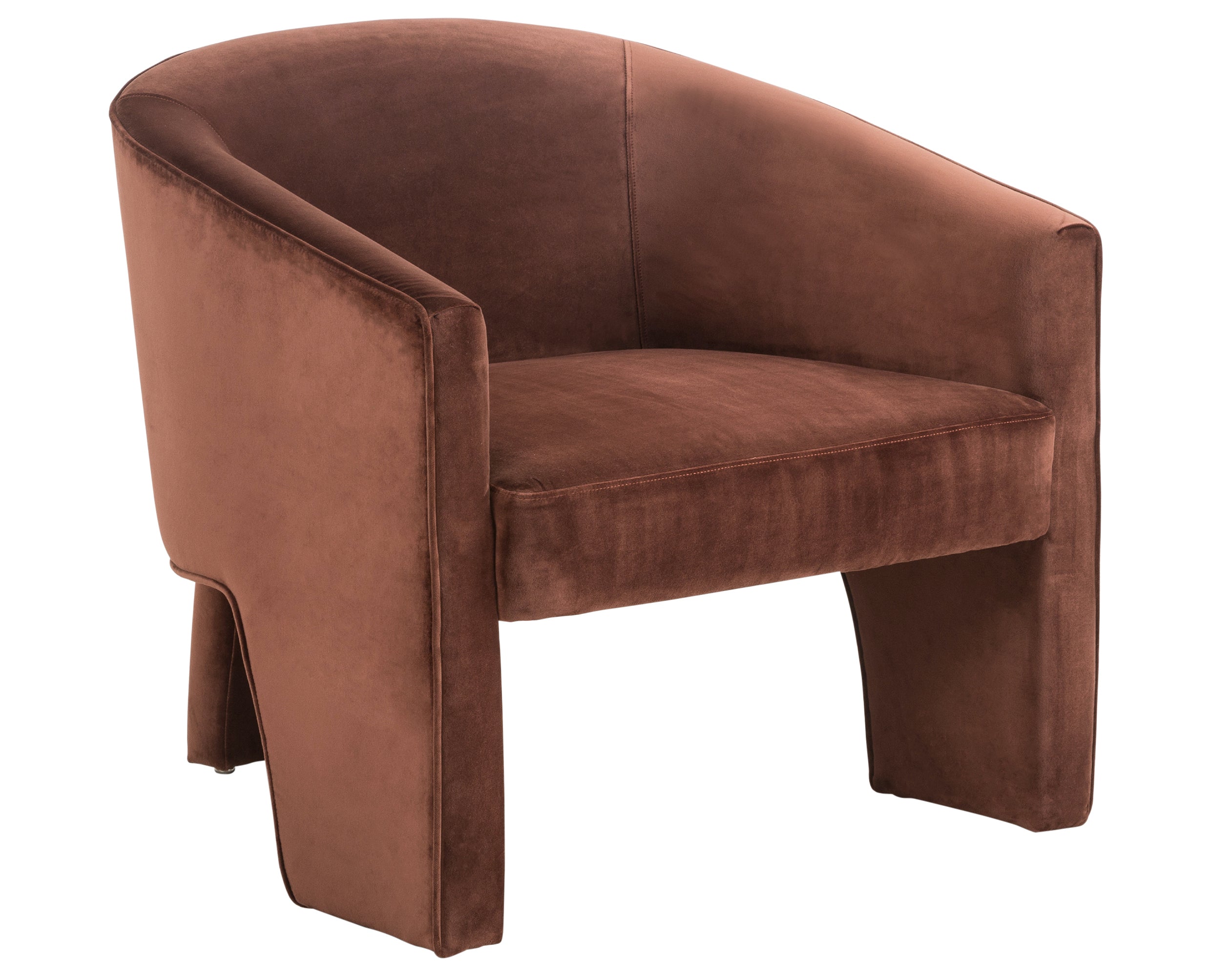 Burnt Auburn Velvet Fabric | Fae Chair | Valley Ridge Furniture