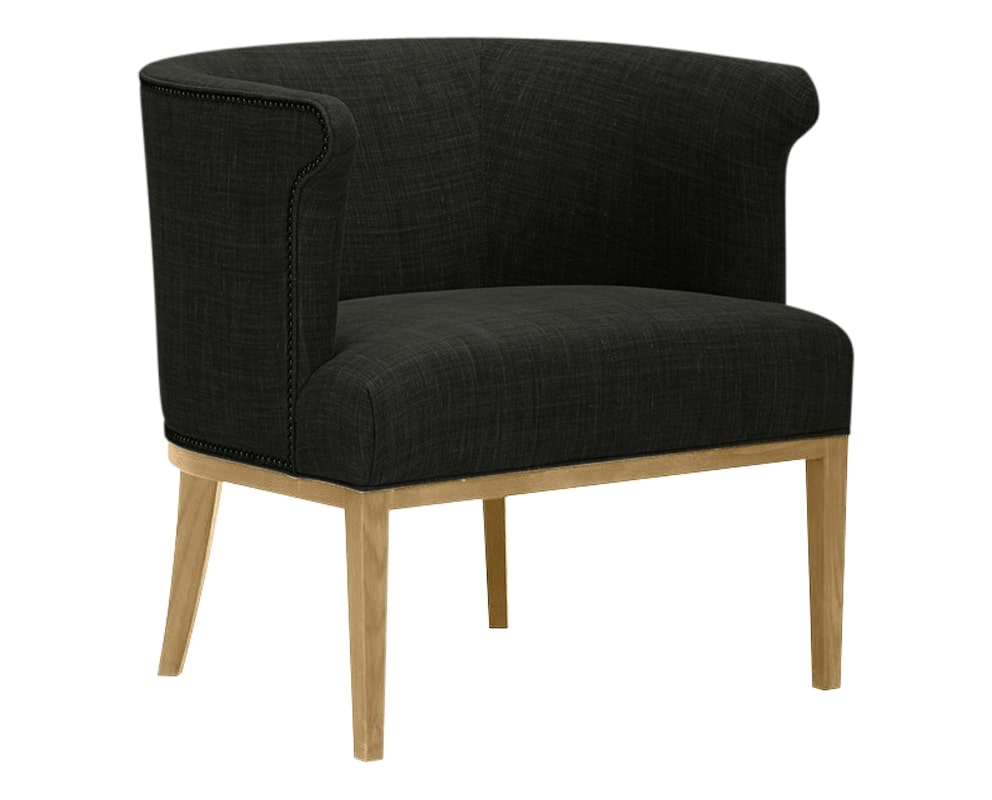 Drake Fabric Charcoal | Lee Industries 1143 Chair | Valley Ridge Furniture