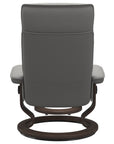 Paloma Leather Silver Grey M/L & Wenge Base | Stressless Admiral Classic Recliner | Valley Ridge Furniture
