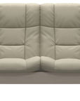 Paloma Leather Light Grey and Whitewash Base | Stressless Buckingham 2-Seater High Back Sofa | Valley Ridge Furniture