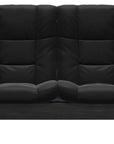 Paloma Leather Black and Grey Base | Stressless Buckingham 2-Seater High Back Sofa | Valley Ridge Furniture