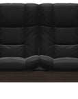 Paloma Leather Black and Wenge Base | Stressless Buckingham 2-Seater High Back Sofa | Valley Ridge Furniture