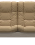 Paloma Leather Sand and Whitewash Base | Stressless Buckingham 2-Seater High Back Sofa | Valley Ridge Furniture