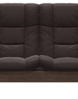 Paloma Leather Chocolate and Walnut Base | Stressless Buckingham 2-Seater High Back Sofa | Valley Ridge Furniture