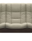 Paloma Leather Light Grey and Wenge Base | Stressless Buckingham 3-Seater High Back Sofa | Valley Ridge Furniture
