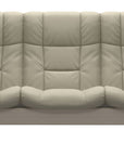 Paloma Leather Light Grey and Whitewash Base | Stressless Buckingham 3-Seater High Back Sofa | Valley Ridge Furniture