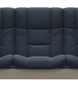Paloma Leather Oxford Blue and Whitewash Base | Stressless Buckingham 3-Seater High Back Sofa | Valley Ridge Furniture