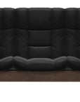 Paloma Leather Black and Walnut Base | Stressless Buckingham 3-Seater High Back Sofa | Valley Ridge Furniture
