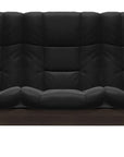 Paloma Leather Black and Wenge Base | Stressless Buckingham 3-Seater High Back Sofa | Valley Ridge Furniture