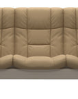 Paloma Leather Sand and Whitewash Base | Stressless Buckingham 3-Seater High Back Sofa | Valley Ridge Furniture