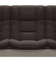 Paloma Leather Chocolate and Whitewash Base | Stressless Buckingham 3-Seater High Back Sofa | Valley Ridge Furniture