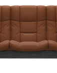 Paloma Leather New Cognac and Grey Base | Stressless Buckingham 3-Seater High Back Sofa | Valley Ridge Furniture
