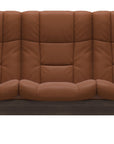 Paloma Leather New Cognac and Wenge Base | Stressless Buckingham 3-Seater High Back Sofa | Valley Ridge Furniture