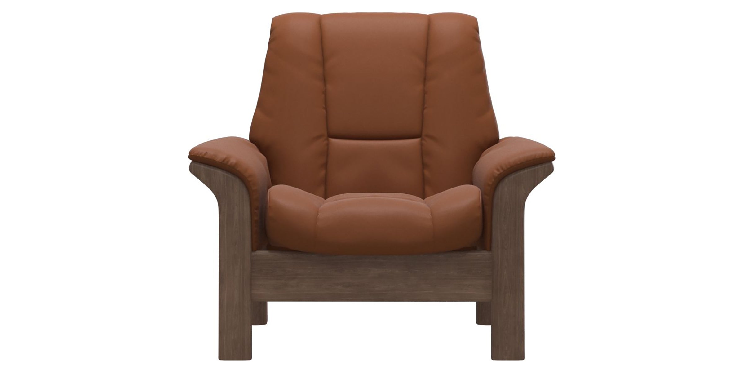 Paloma Leather New Cognac and Walnut Base | Stressless Windsor Low Back Chair | Valley Ridge Furniture
