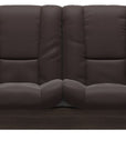 Paloma Leather Chocolate and Wenge Base | Stressless Windsor 2-Seater Low Back Sofa | Valley Ridge Furniture