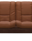 Paloma Leather New Cognac and Brown Base | Stressless Windsor 2-Seater Low Back Sofa | Valley Ridge Furniture