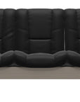 Paloma Leather Black and Whitewash Base | Stressless Windsor 3-Seater Low Back Sofa | Valley Ridge Furniture