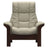 Paloma Leather Light Grey and Brown Base | Stressless Windsor High Back Chair | Valley Ridge Furniture