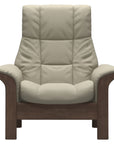 Paloma Leather Light Grey and Walnut Base | Stressless Windsor High Back Chair | Valley Ridge Furniture