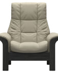 Paloma Leather Light Grey and Grey Base | Stressless Windsor High Back Chair | Valley Ridge Furniture