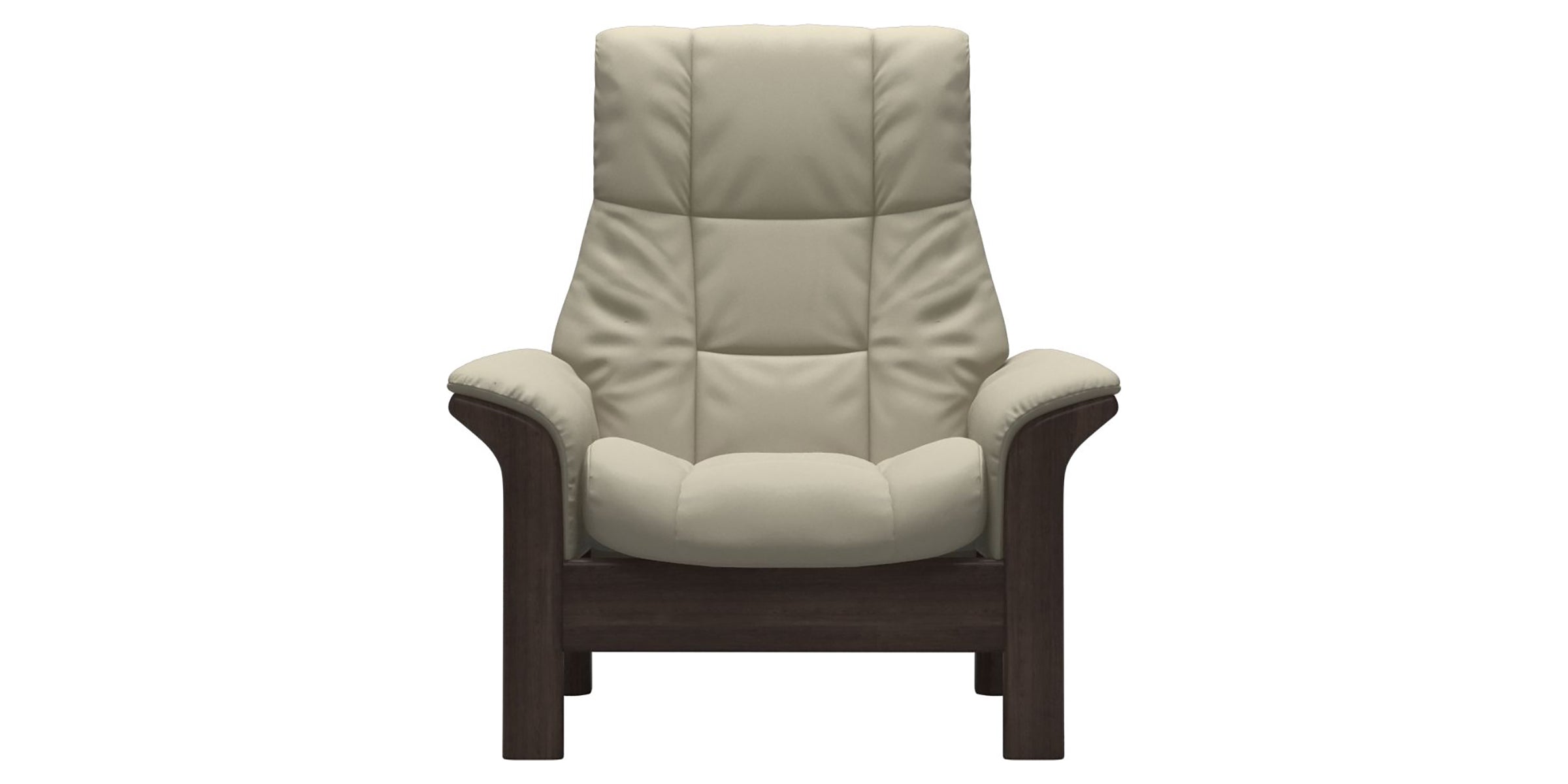 Paloma Leather Light Grey and Wenge Base | Stressless Windsor High Back Chair | Valley Ridge Furniture