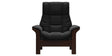 Paloma Leather Black and Brown Base | Stressless Windsor High Back Chair | Valley Ridge Furniture