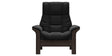 Paloma Leather Black and Wenge Base | Stressless Windsor High Back Chair | Valley Ridge Furniture