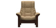 Paloma Leather Sand and Brown Base | Stressless Windsor High Back Chair | Valley Ridge Furniture