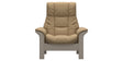 Paloma Leather Sand and Whitewash Base | Stressless Windsor High Back Chair | Valley Ridge Furniture