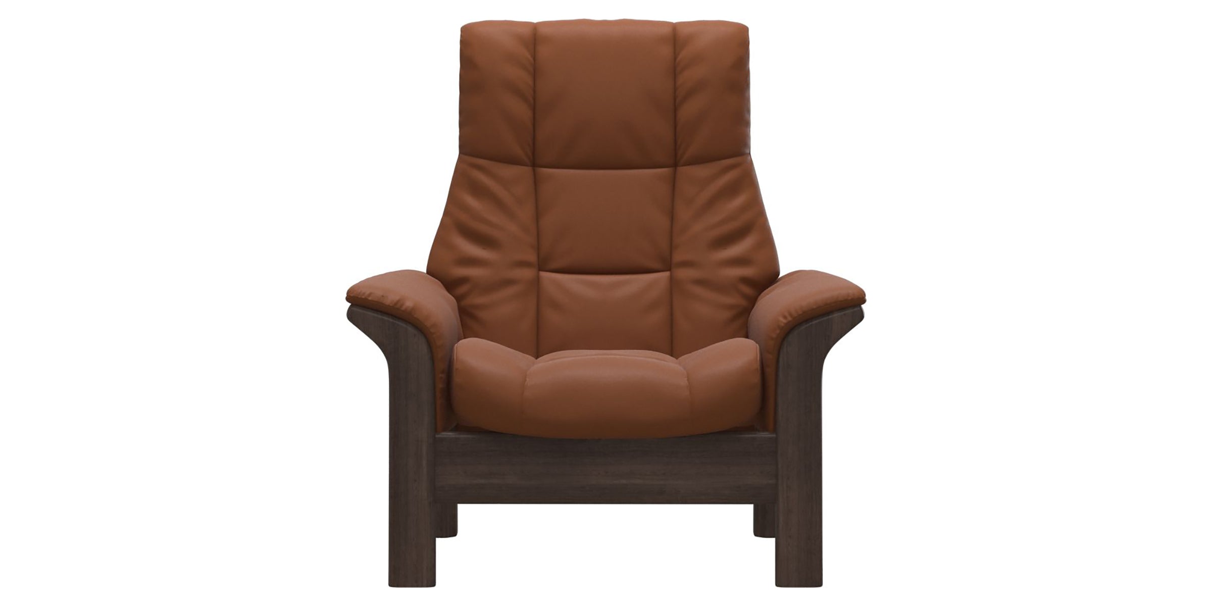 Paloma Leather New Cognac and Wenge Base | Stressless Windsor High Back Chair | Valley Ridge Furniture