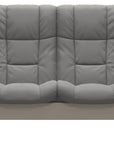 Paloma Leather Silver Grey and Whitewash Base | Stressless Windsor 2-Seater High Back Sofa | Valley Ridge Furniture