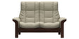 Paloma Leather Light Grey and Brown Base | Stressless Windsor 2-Seater High Back Sofa | Valley Ridge Furniture