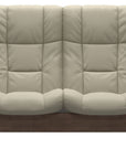 Paloma Leather Light Grey and Walnut Base | Stressless Windsor 2-Seater High Back Sofa | Valley Ridge Furniture