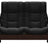 Paloma Leather Black and Brown Base | Stressless Windsor 2-Seater High Back Sofa | Valley Ridge Furniture
