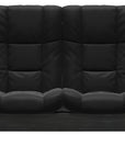 Paloma Leather Black and Grey Base | Stressless Windsor 2-Seater High Back Sofa | Valley Ridge Furniture