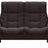 Paloma Leather Chocolate and Brown Base | Stressless Windsor 2-Seater High Back Sofa | Valley Ridge Furniture